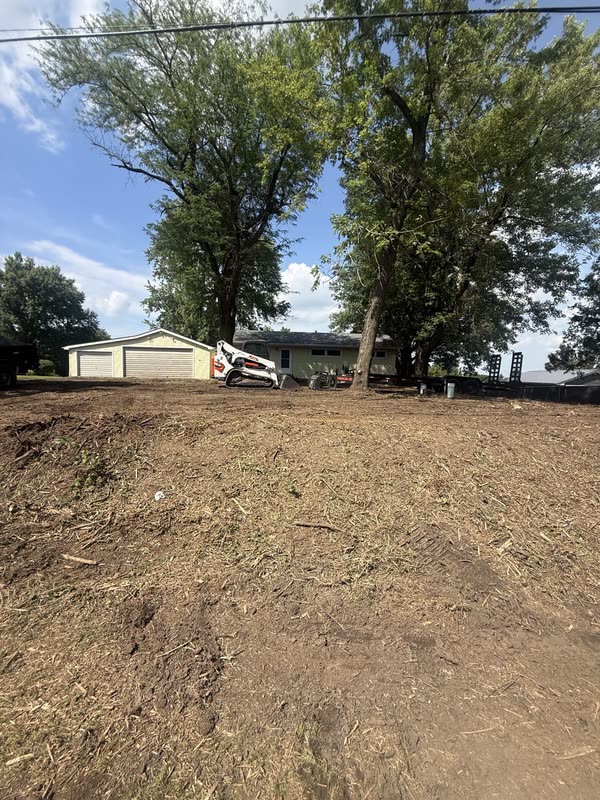 Property cleared down to open graded ground